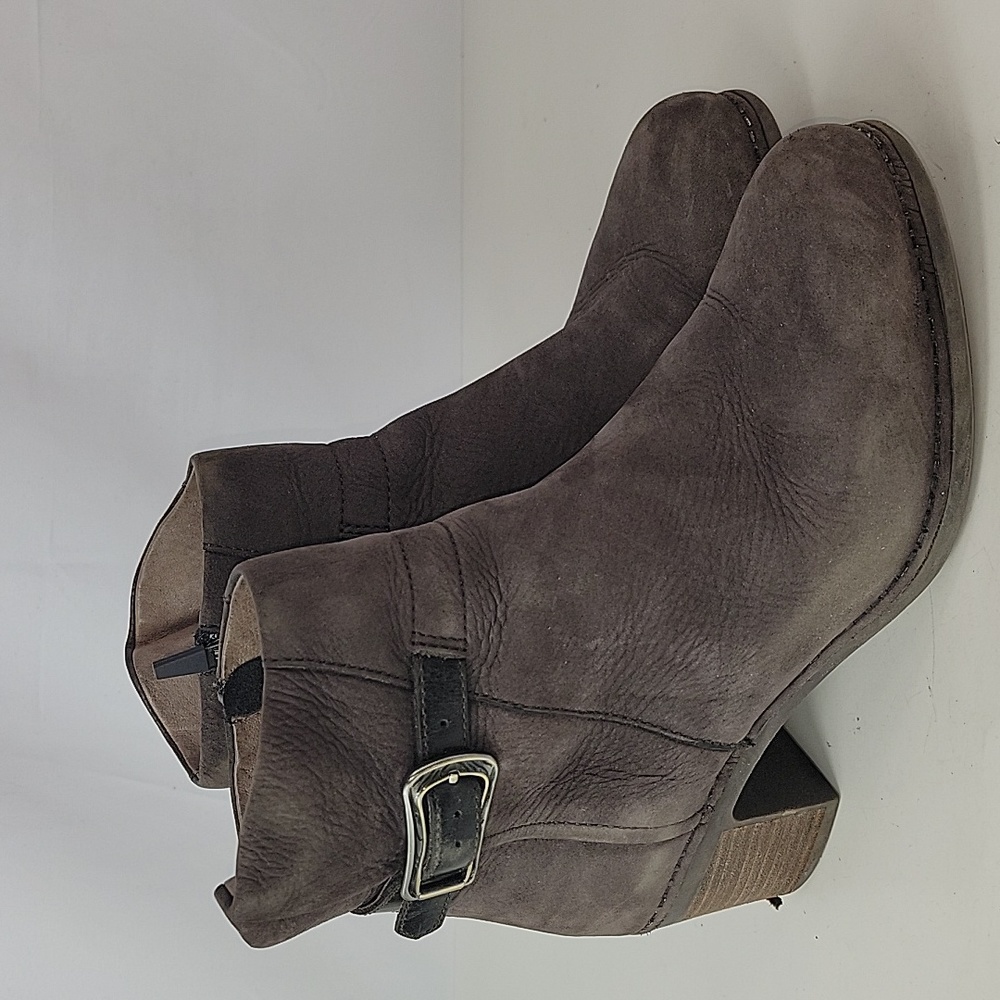 Dansko Brown Suede Ankle Boots with Buckle